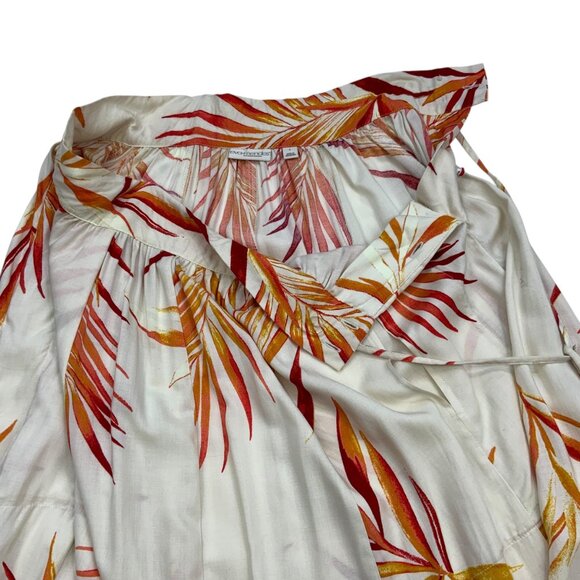 New York & Co Eva Mendes Wilma Maxi Skirt Set S Natural Off The Shoulder Top - Picture 4 of 14